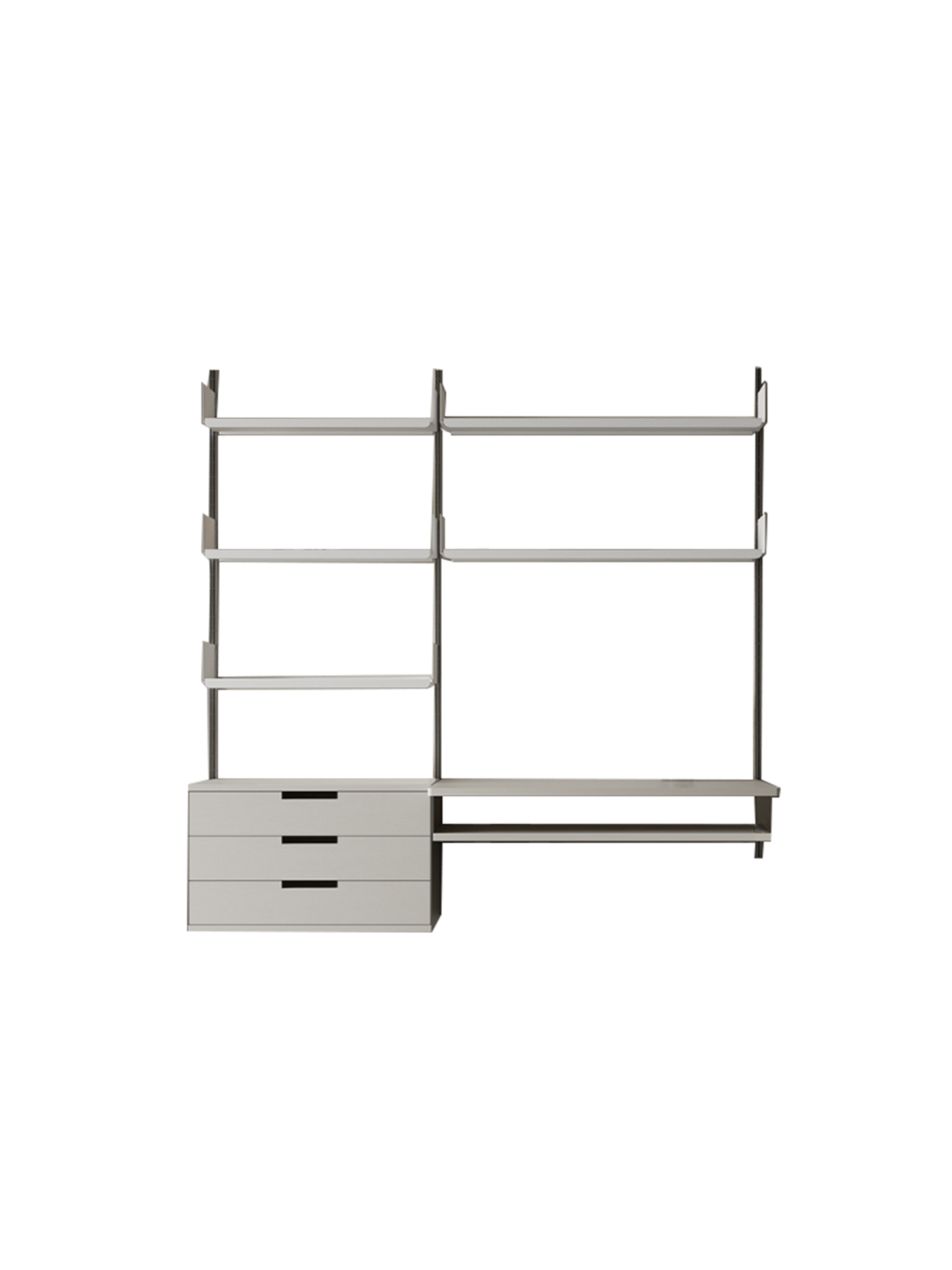 606 System 14 606 System modular wall shelving configuration