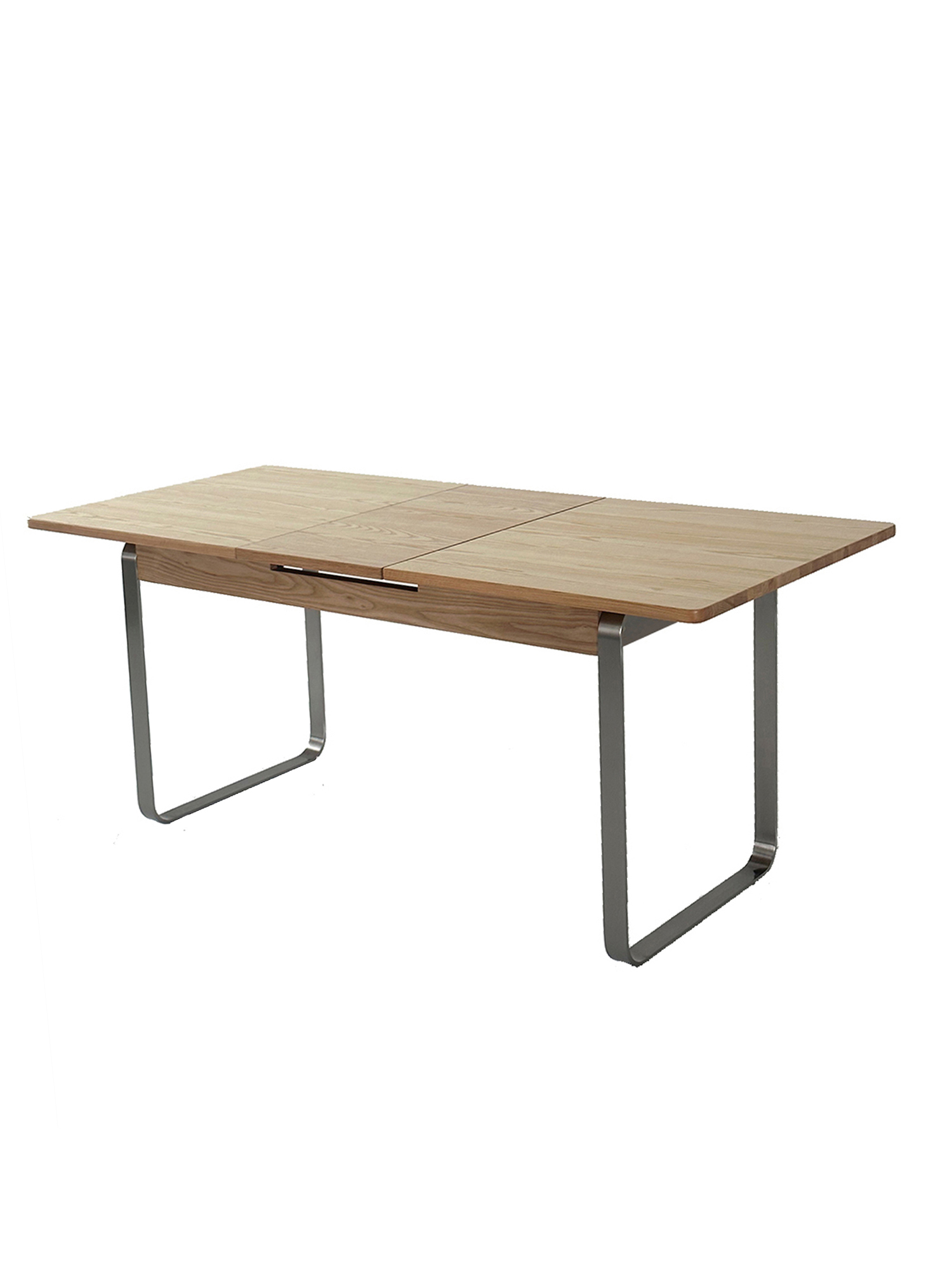 Bauhaus retractable Table 15 Retractable Table extended wood-top studio view