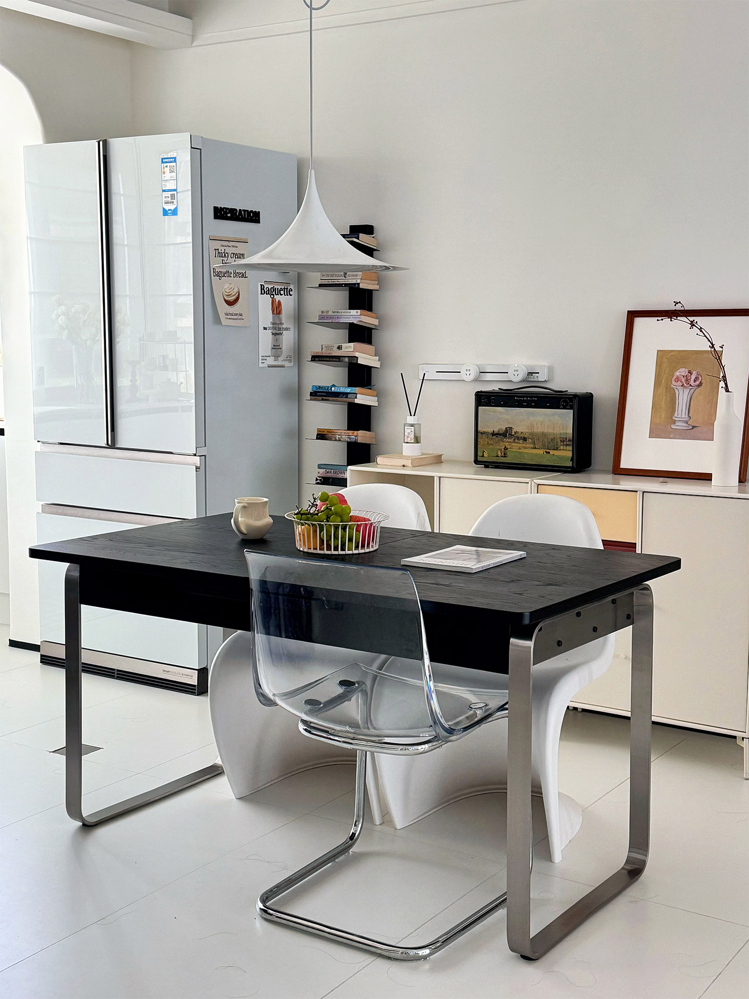 Bauhaus retractable Table 19 Retractable Table used as a compact home worktable