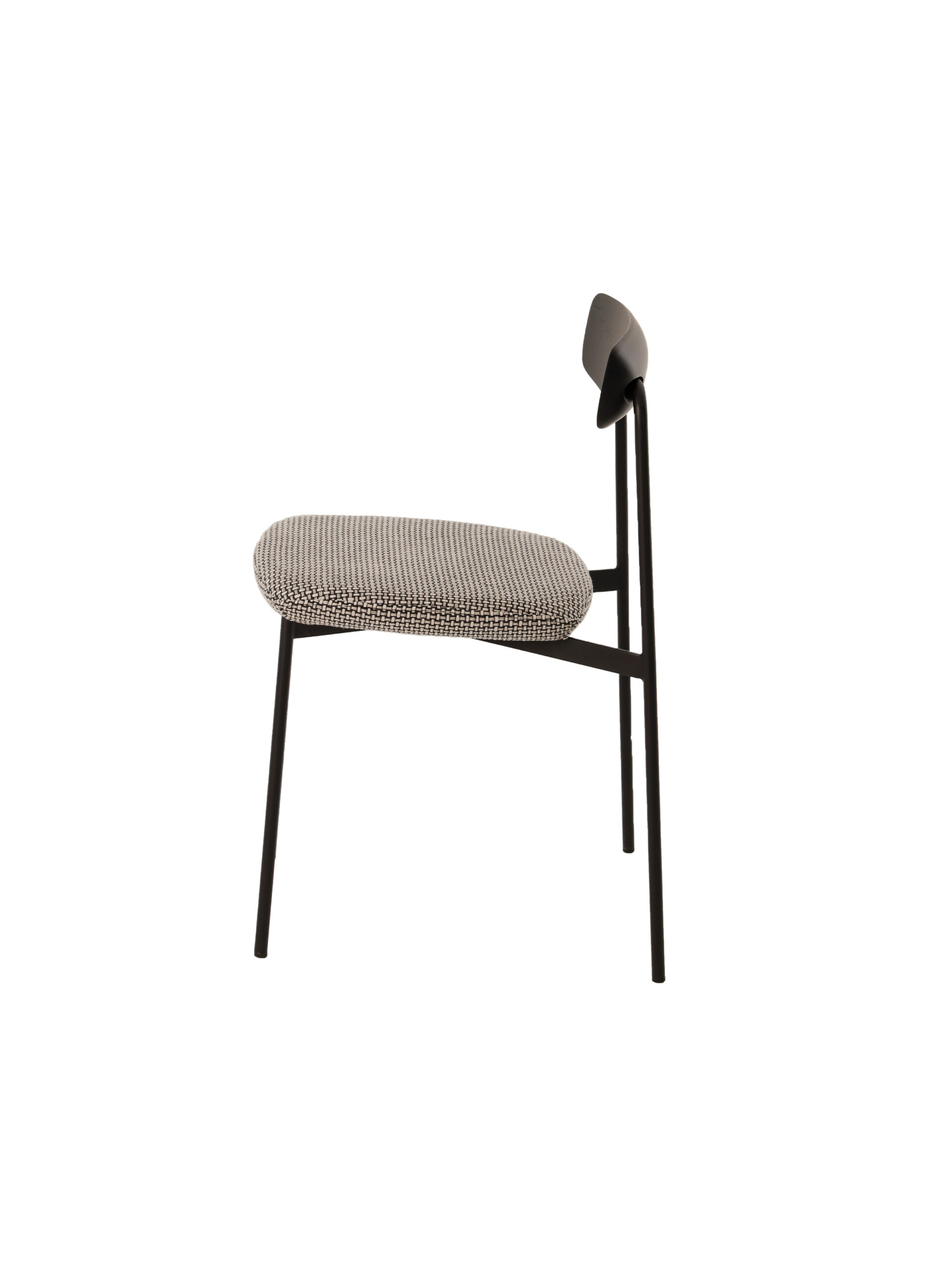 Alison chair 15 Allison dining chair side view with upholstered seat