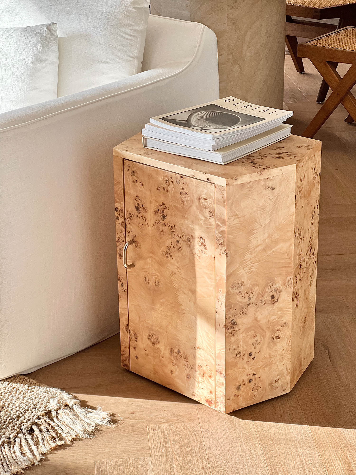 Ptolemy nightstand 19 Ptolemy bedside table beside sofa with books