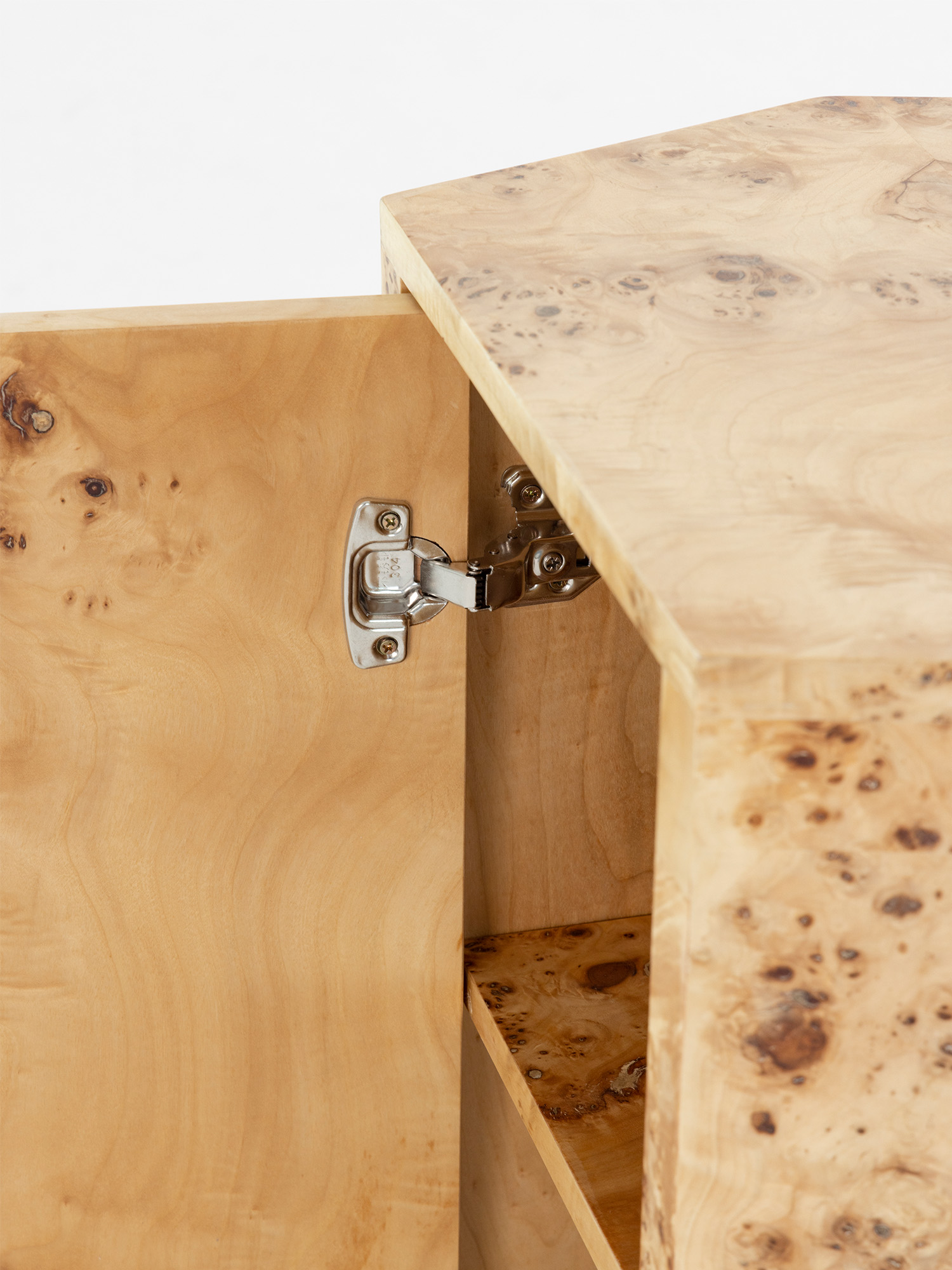 Ptolemy nightstand 18 Ptolemy bedside table open door and hinge detail