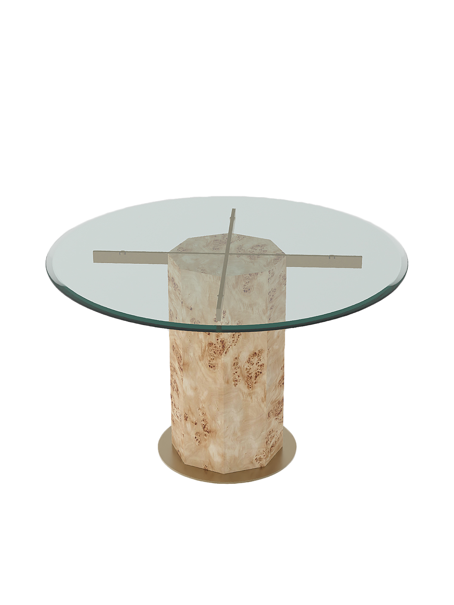 Ptolemy round table 14 Ptolemy burl wood glass dining table with round top