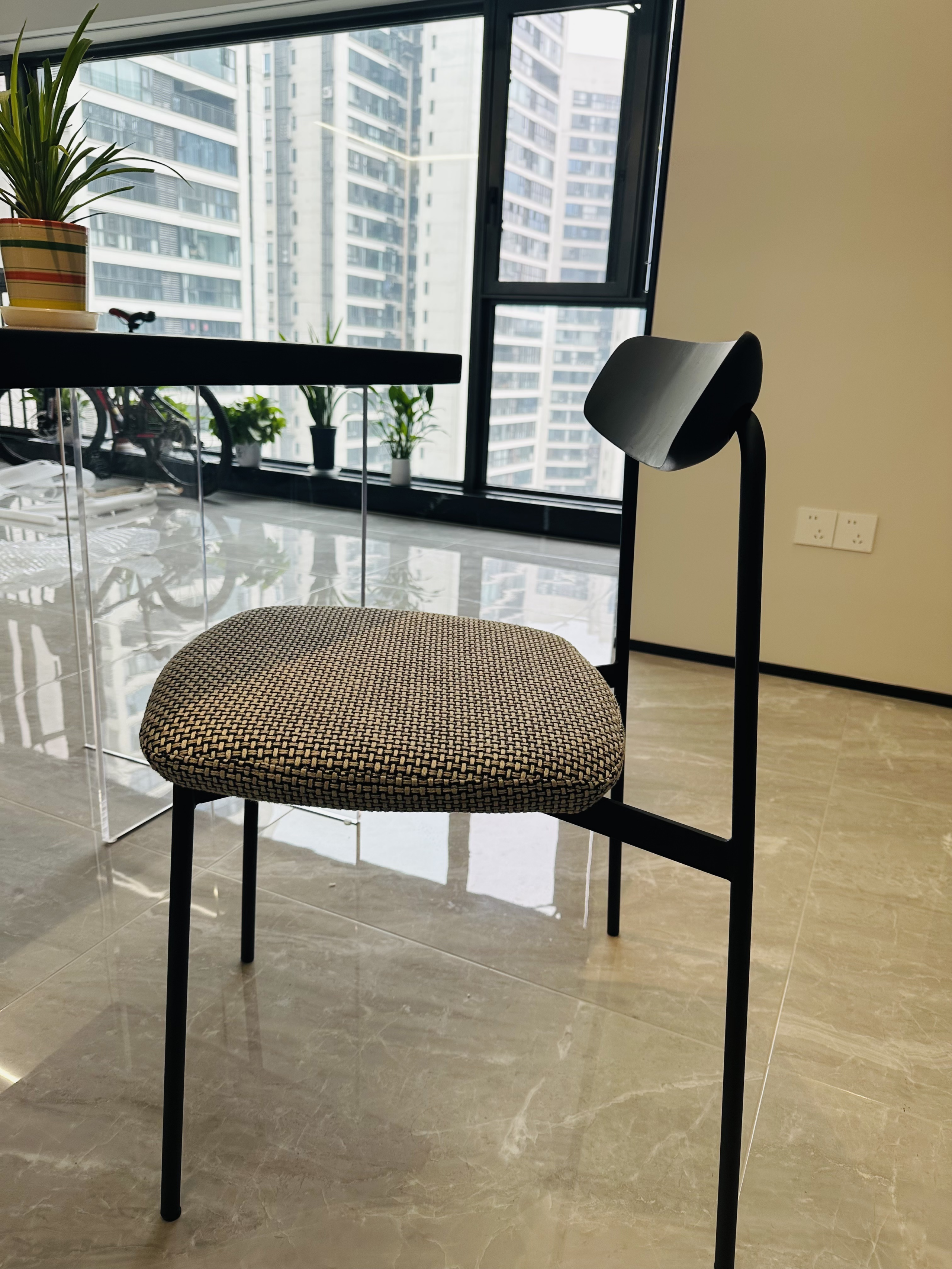 Alison chair 18 Allison ash back dining chair in high-rise interior