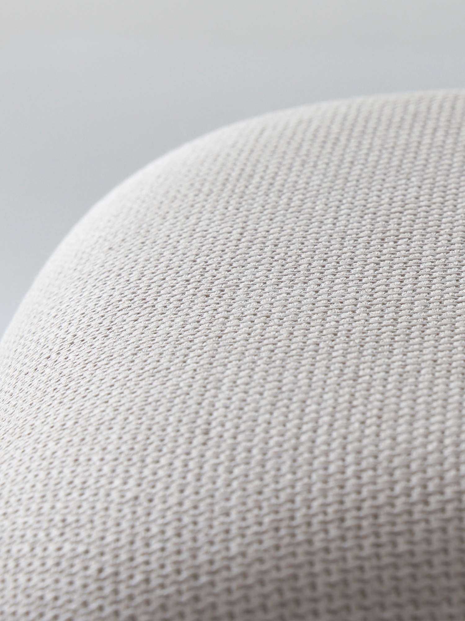 Lift chair 18 Lift Chair off-white cotton-linen upholstery close-up
