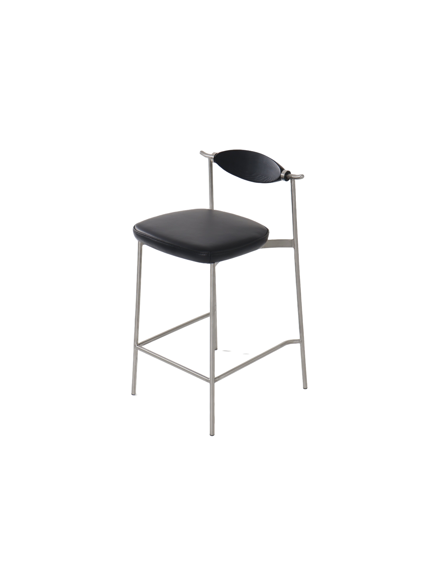 Alison Bar Chair 14 Alison Bar Stool with ash wood backrest and metal frame