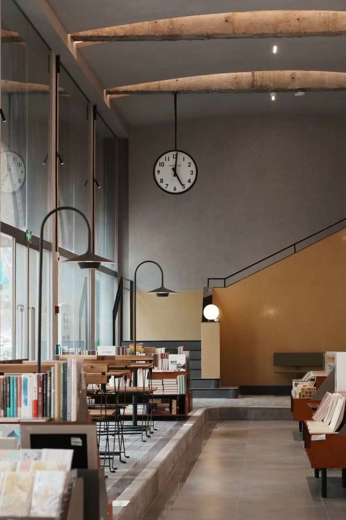 Jinchuang Bookstore interior with display shelving and seating