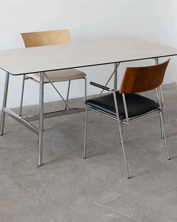 Dining Chair Dimensions and Restaurant Spacing Guide 19 Shuge chairs arranged around a rectangular table